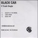 Black Car Three Track Single UK CD-R acetate CD-R ACETATE