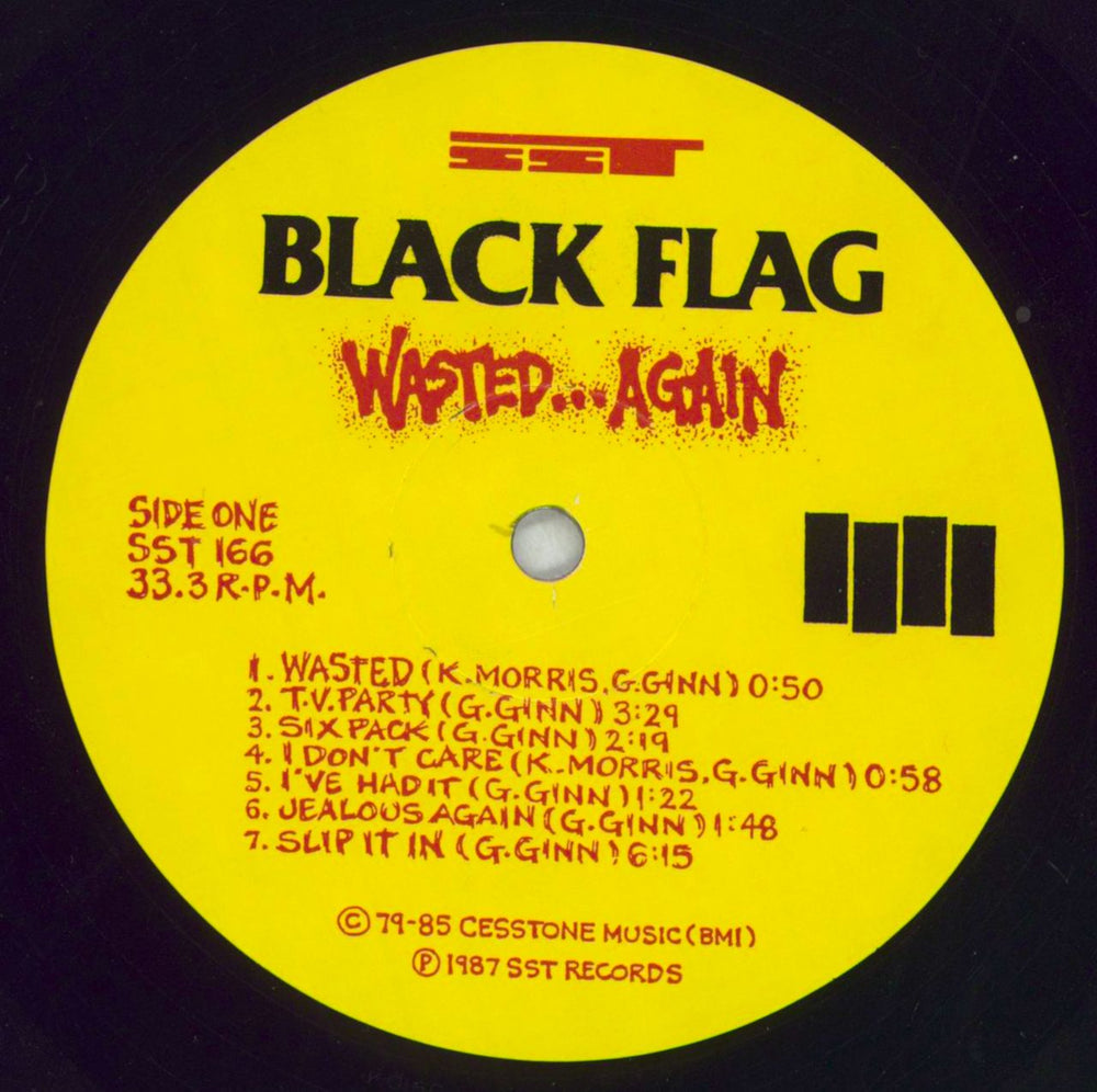 Black Flag Wasted...Again US vinyl LP album (LP record) BD7LPWA827241