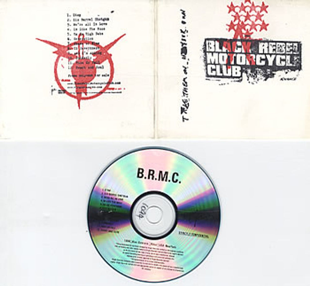 Black Rebel Motorcycle Club Take Them On, On Your Own US Promo CD-R acetate CDR ACETATE