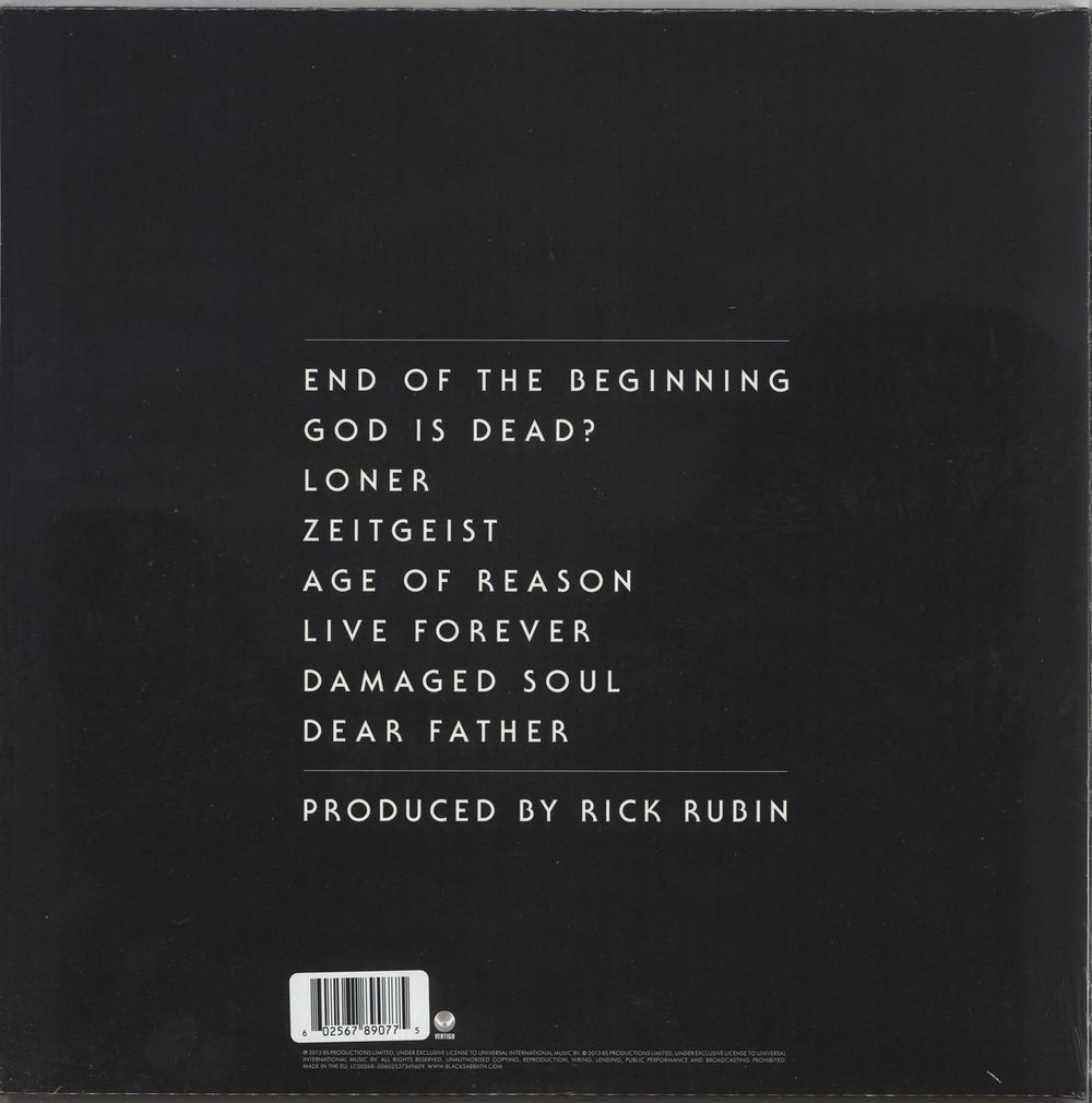 Black Sabbath 13 (Thirteen) - Orange Vinyl - Sealed UK 2-LP vinyl record set (Double LP Album) 602567890775