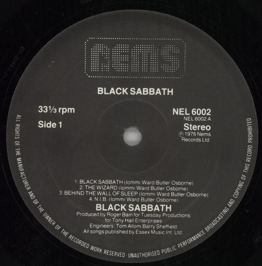Black Sabbath Black Sabbath Dutch vinyl LP album (LP record) BLKLPBL608748