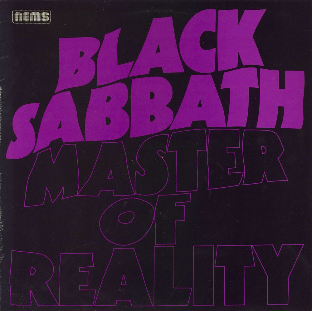 Black Sabbath Master Of Reality - Glossy Sleeve Printed in England UK vinyl LP album (LP record) NEL6004