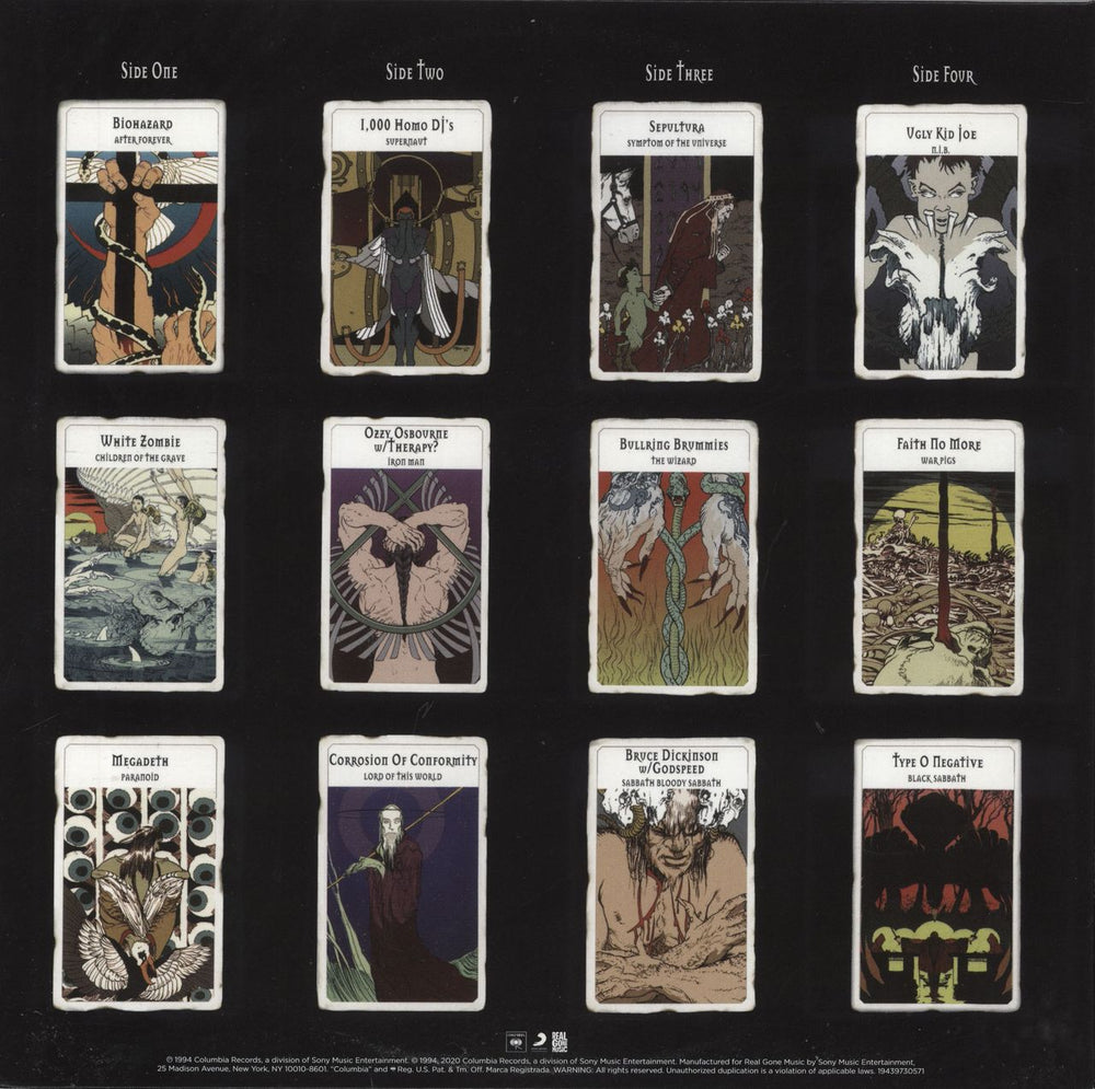 Black Sabbath Nativity In Black (A Tribute To Black Sabbath) - Black Swirl Vinyl US 2-LP vinyl record set (Double LP Album)