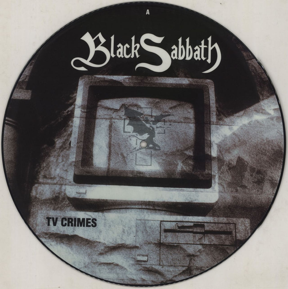 Black Sabbath T.V. Crimes UK 12" vinyl picture disc (12 inch picture record) 12EIRSPD178