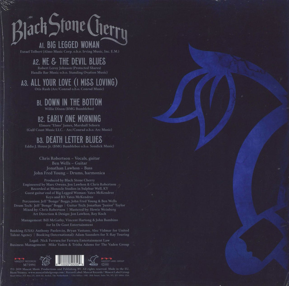Black Stone Cherry Black To Blues - Blue Vinyl - 180 Gram UK vinyl LP album (LP record) 819873015611