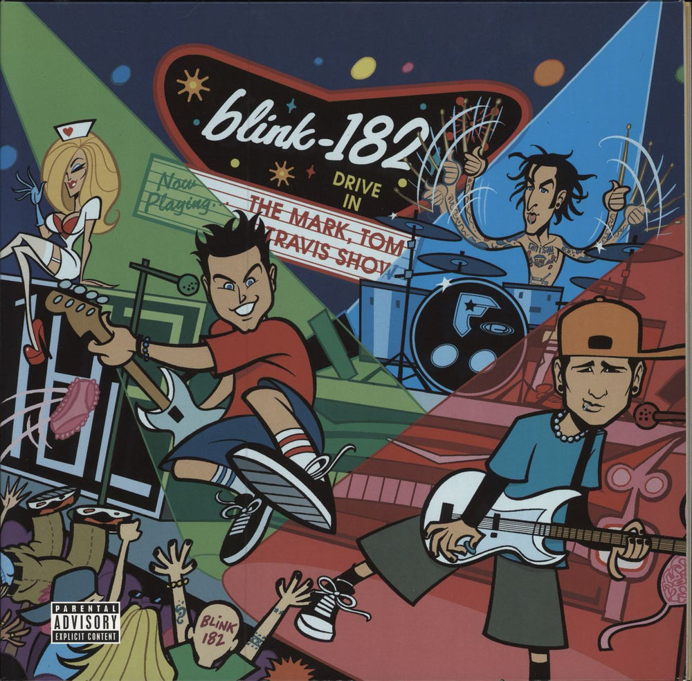Blink 182 The Mark, Tom and Travis Show (The Enema Strikes Back) - 180gram UK 2-LP vinyl record set (Double LP Album) 00602557005158