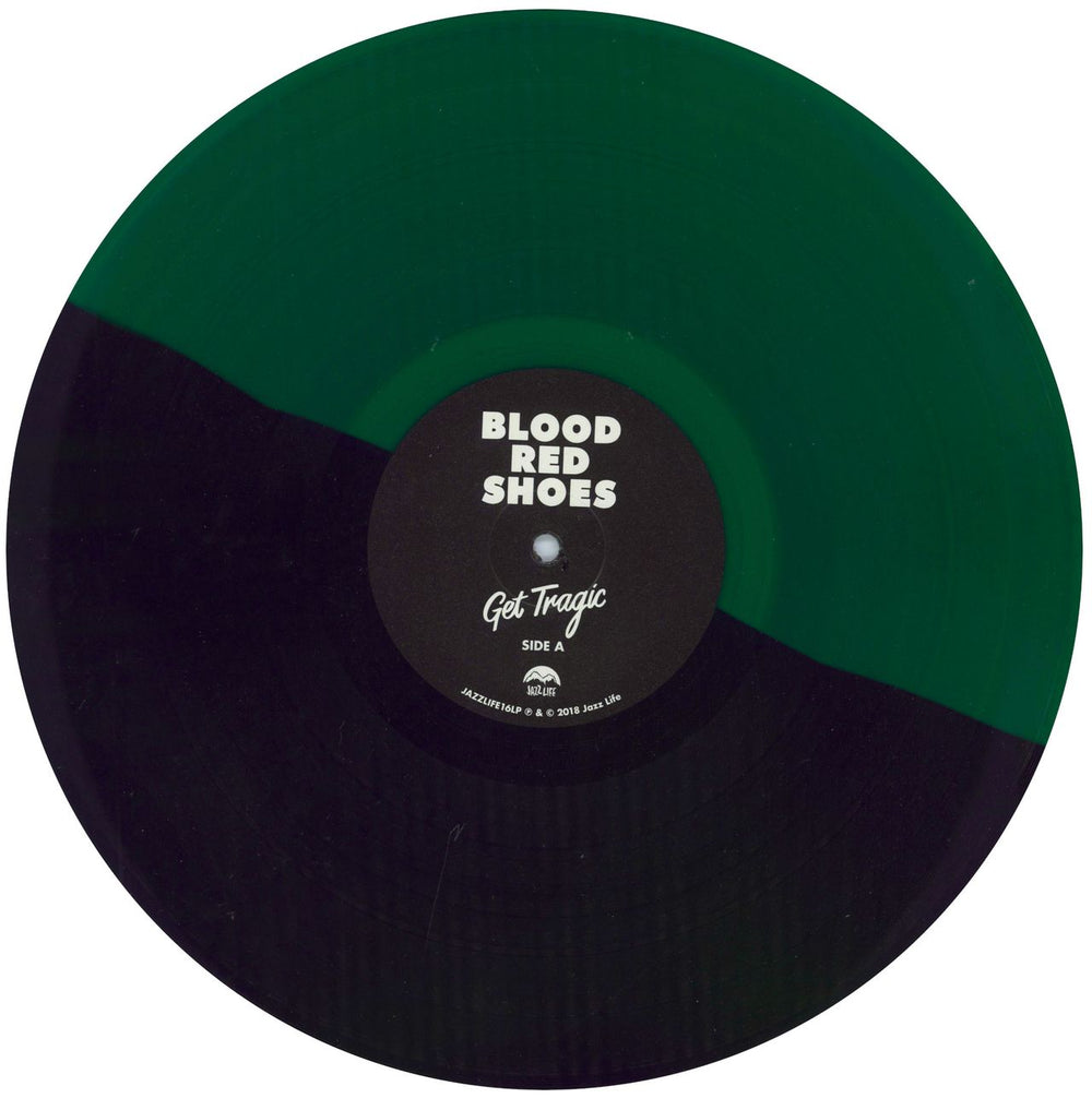 Blood Red Shoes Get Tragic - Green & Black Vinyl + Bonus 7" UK vinyl LP album (LP record) BPXLPGE800151