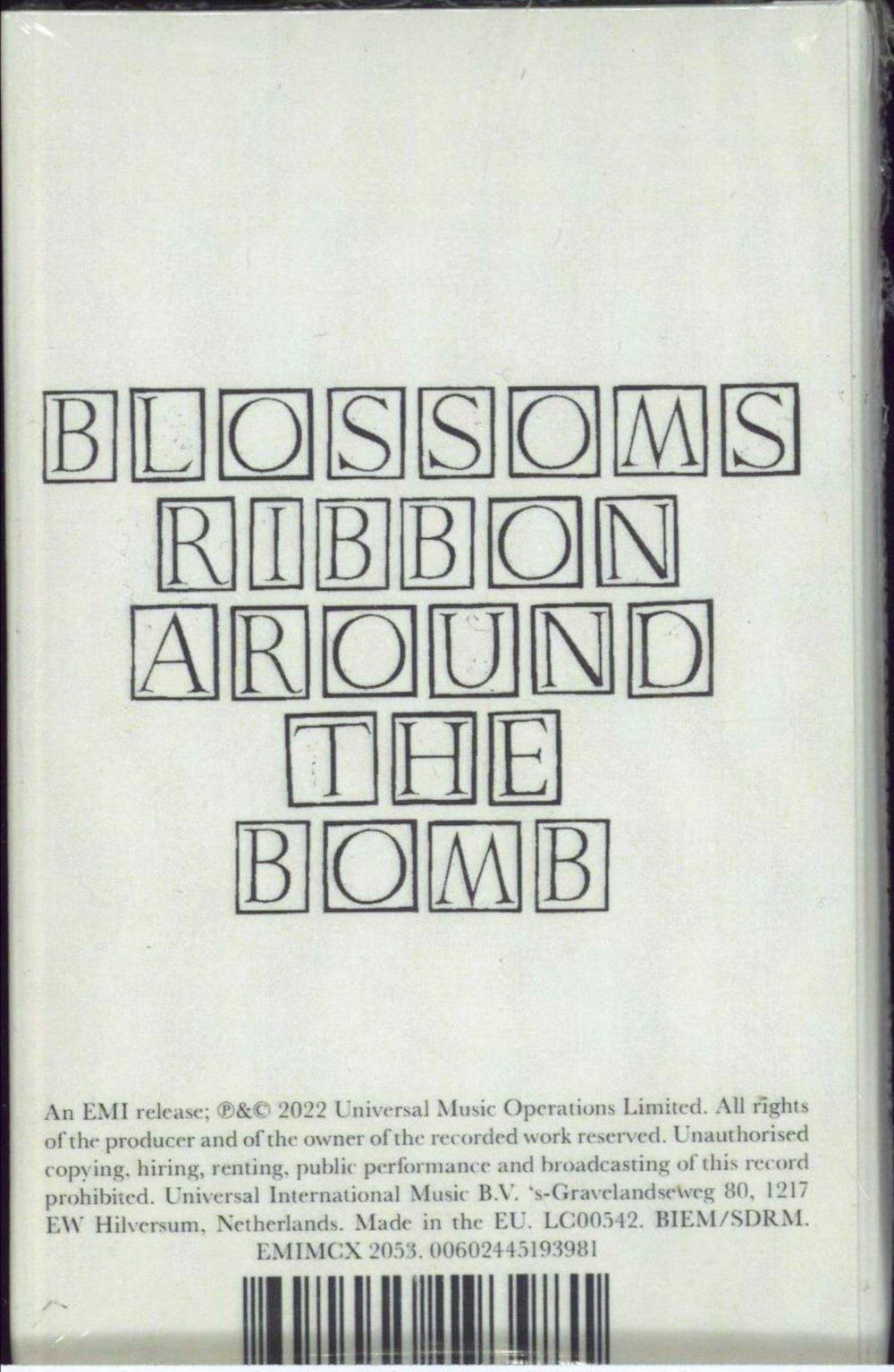 Blossoms Ribbon Around The Bomb - Green Cassette - Sealed UK cassette album 602445193981