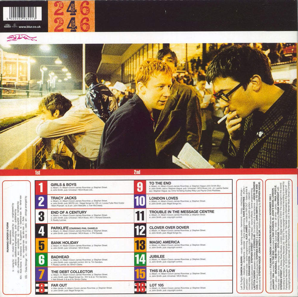 Blur Parklife - 180gm Yellow Vinyl UK 2-LP vinyl record set (Double LP Album) 825646029792