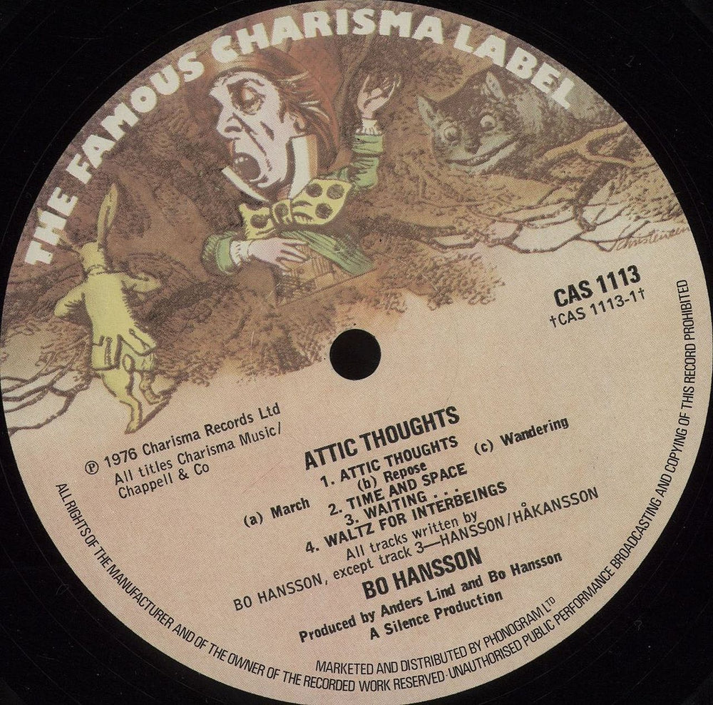 Bo Hansson Attic Thoughts UK vinyl LP album (LP record) BOHLPAT264535