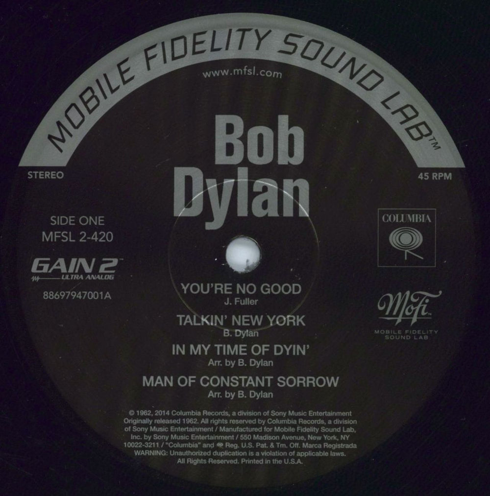 Bob Dylan Bob Dylan - 180gm US 2-LP vinyl set — RareVinyl.com