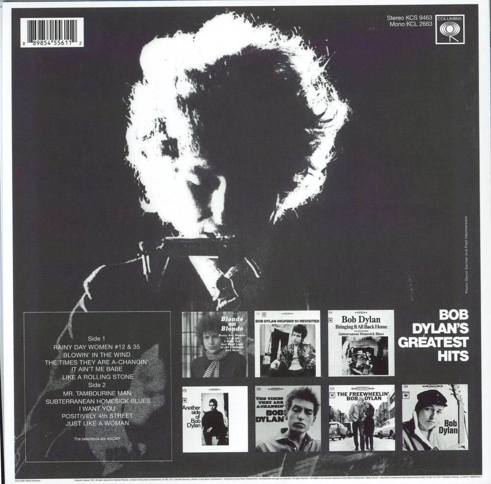 Bob Dylan Bob Dylan's Greatest Hits - 180gram Vinyl + Poster UK vinyl LP album (LP record) 889854556112