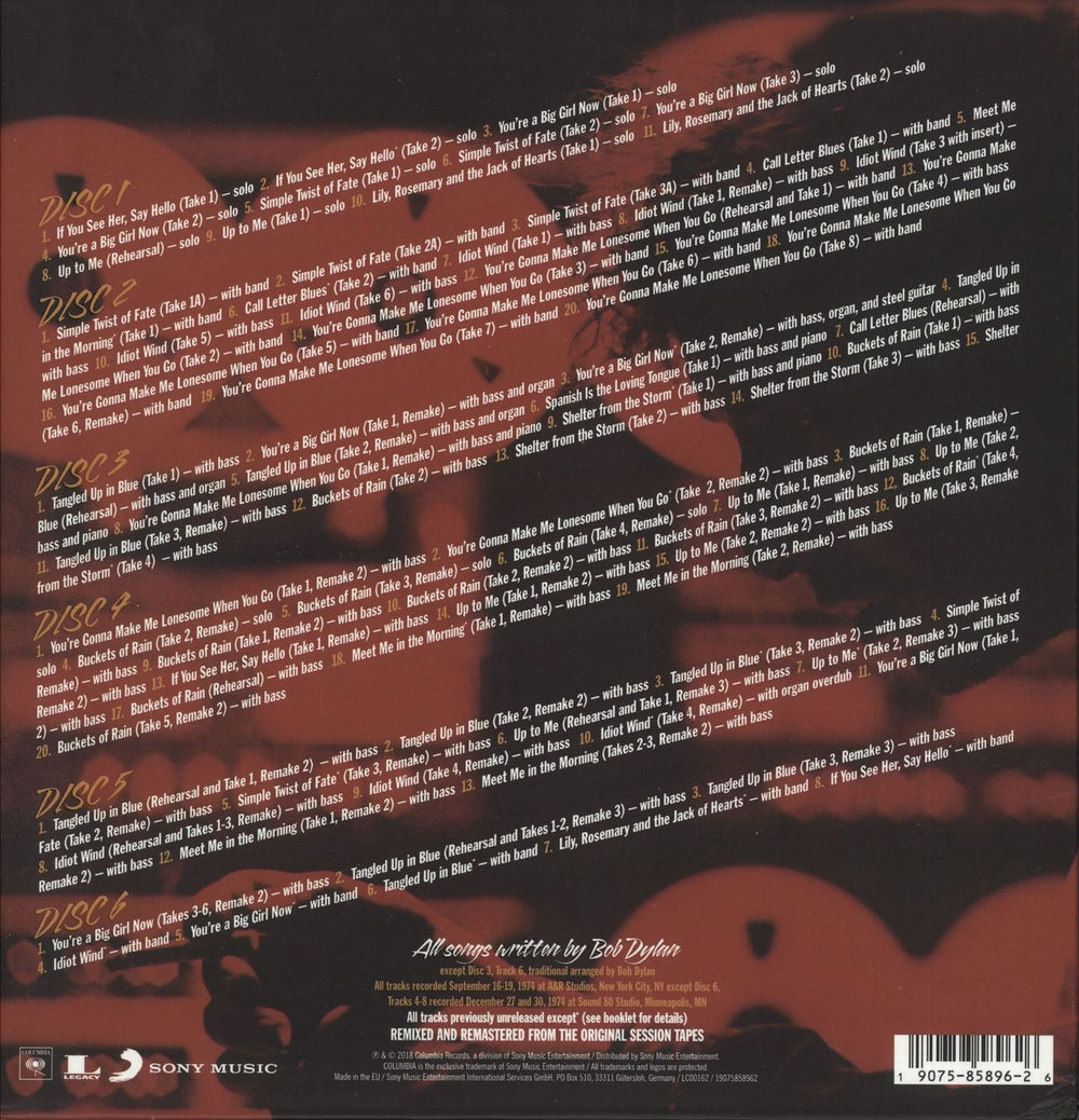 Bob Dylan More Blood, More Tracks: The Bootleg Series Vol.14 Deluxe Edition UK CD Album Box Set DYLDXMO748553