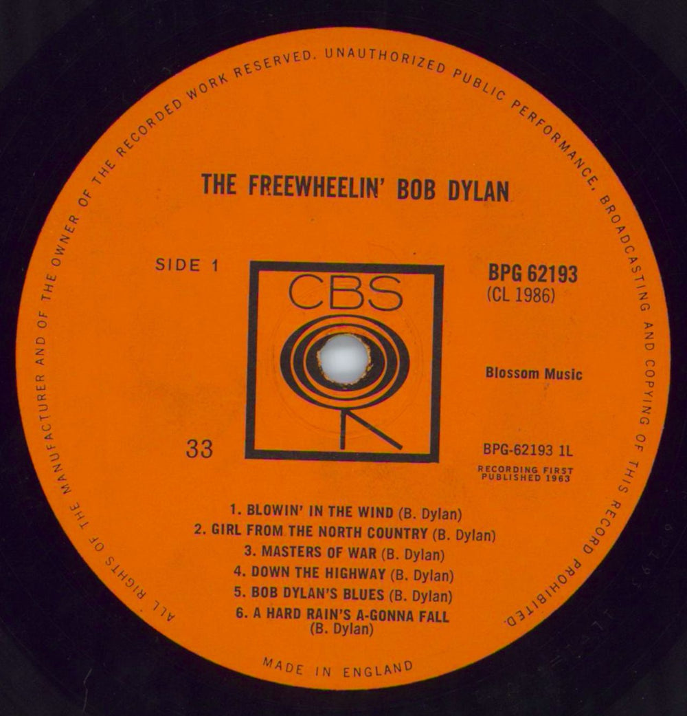 Bob Dylan The Freewheelin' Bob Dylan - 1st - Philips UK vinyl LP album (LP record) DYLLPTH616559