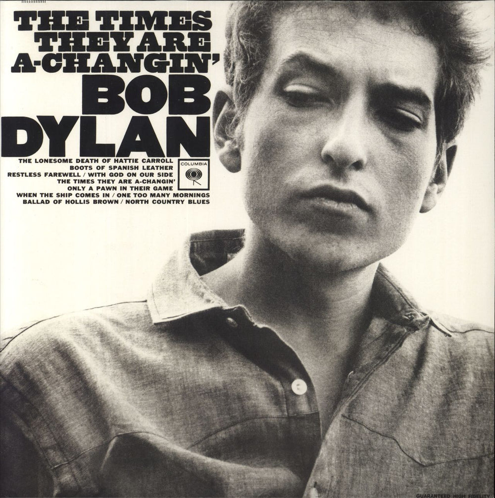 Bob Dylan The Times They Are A-Changin': DeAgostini - 180gm UK vinyl LP album (LP record) CL2105