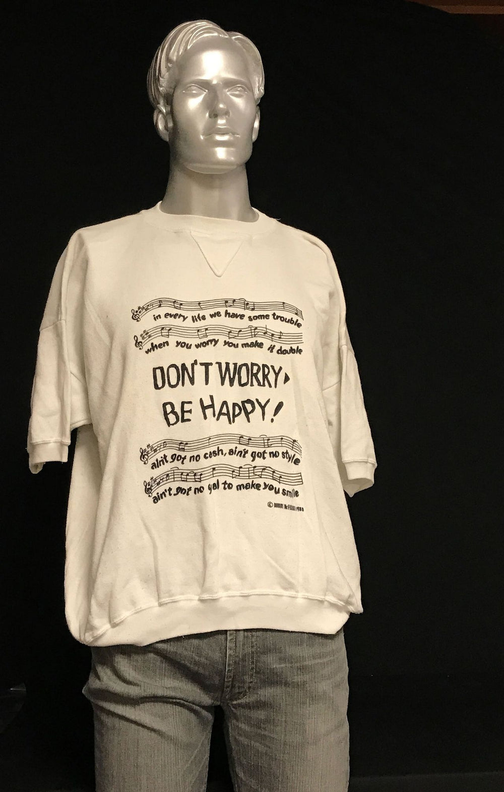 Bobby McFerrin Don't Worry Be Happy UK Promo clothing FLEECE TOP