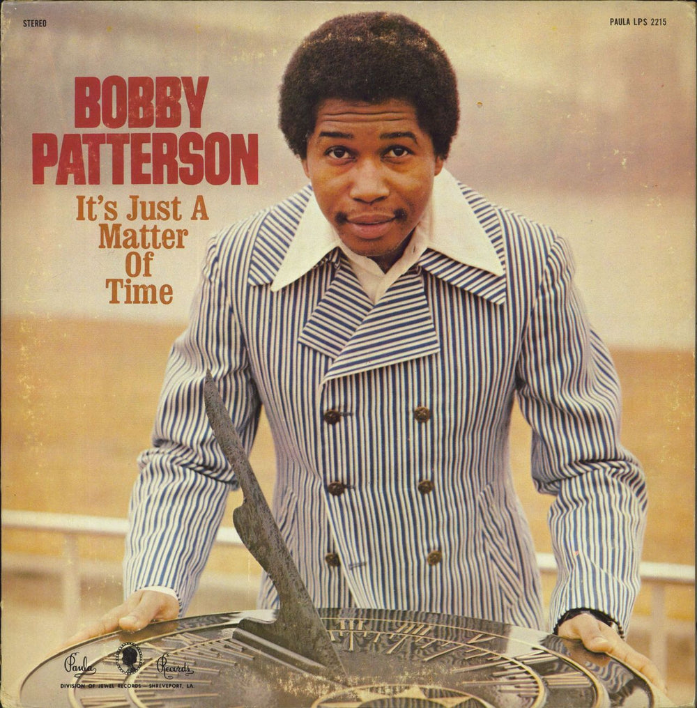 Bobby Patterson It's Just A Matter Of Time US vinyl LP album (LP record) LPS2215