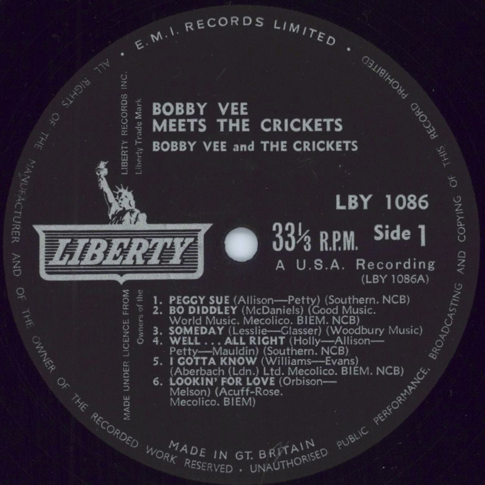 Bobby Vee Bobby Vee Meets The Crickets - EX UK vinyl LP album (LP record) BYVLPBO789724