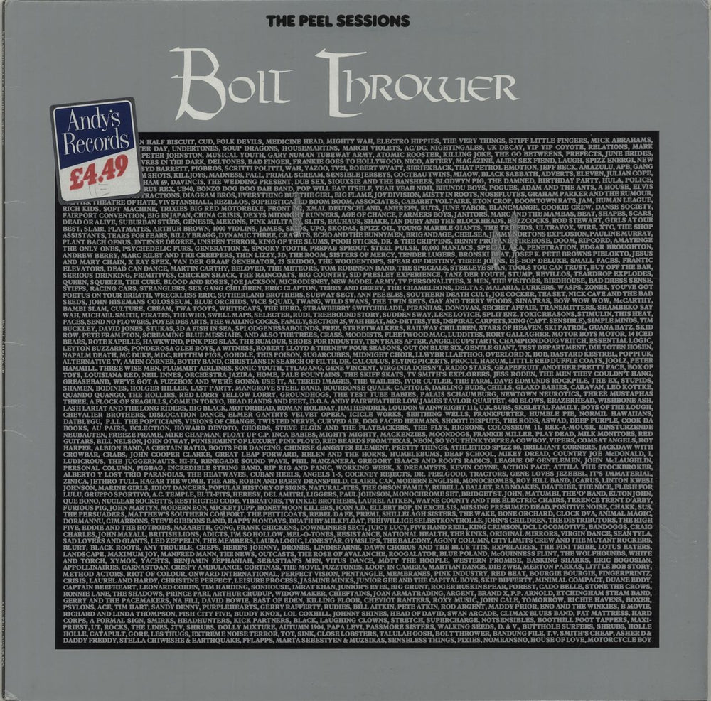 Bolt Thrower The Peel Sessions UK 12" vinyl single (12 inch record / Maxi-single) SFPS056