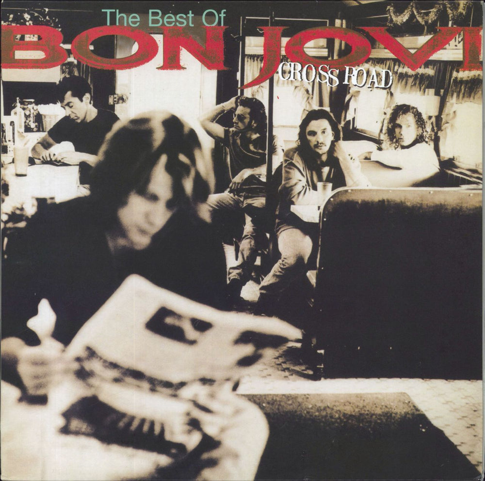 Bon Jovi Cross Road: The Best Of US 2-LP vinyl record set (Double LP Album) B0032360-01