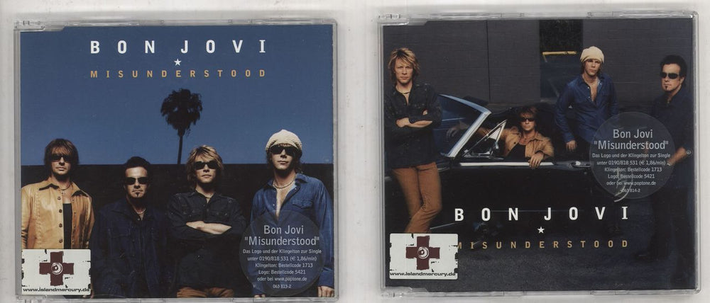 Bon Jovi Misunderstood German 2-CD single set (Double CD single) 063813/4-2