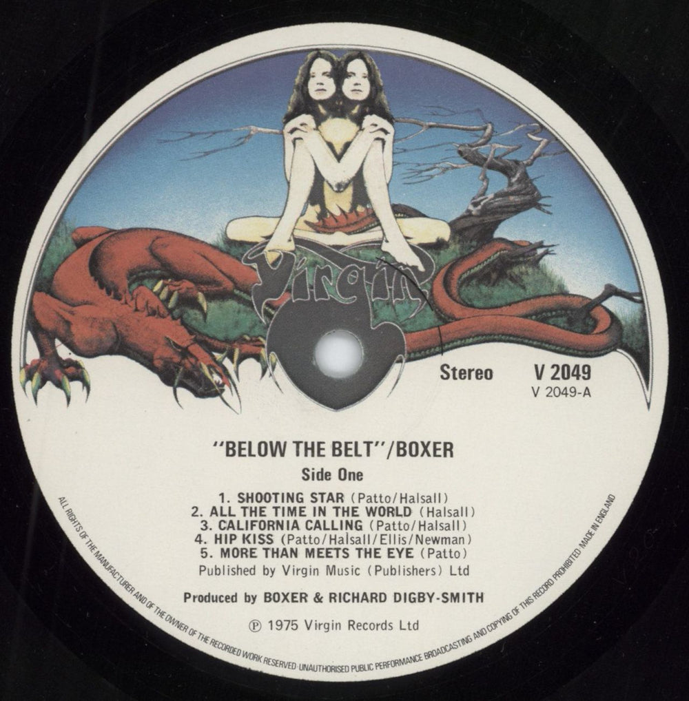 Boxer Below The Belt - 2nd UK vinyl LP album (LP record) B.XLPBE616619
