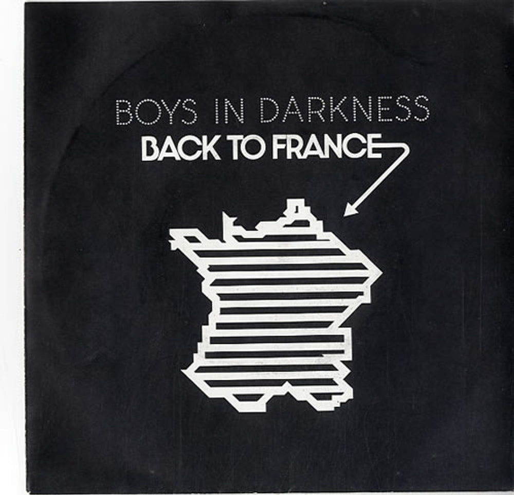 Boys In Darkness Back In France UK 7" vinyl single (7 inch record / 45) BUBL702