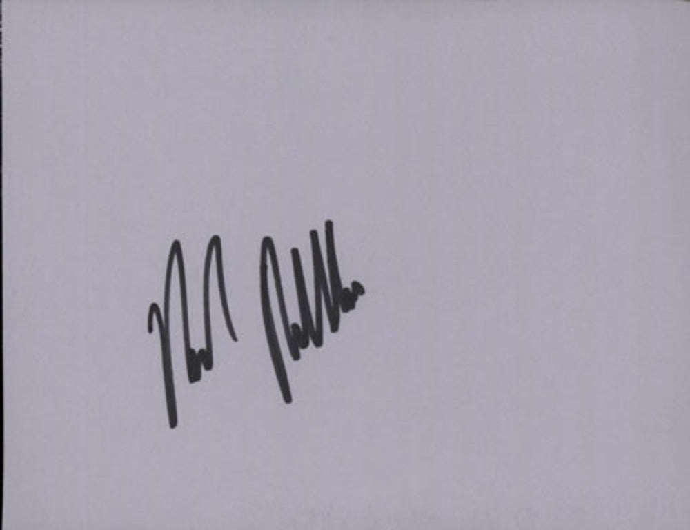 Brad Mehldau Page From An Autograph Book UK memorabilia AUTOGRAPH