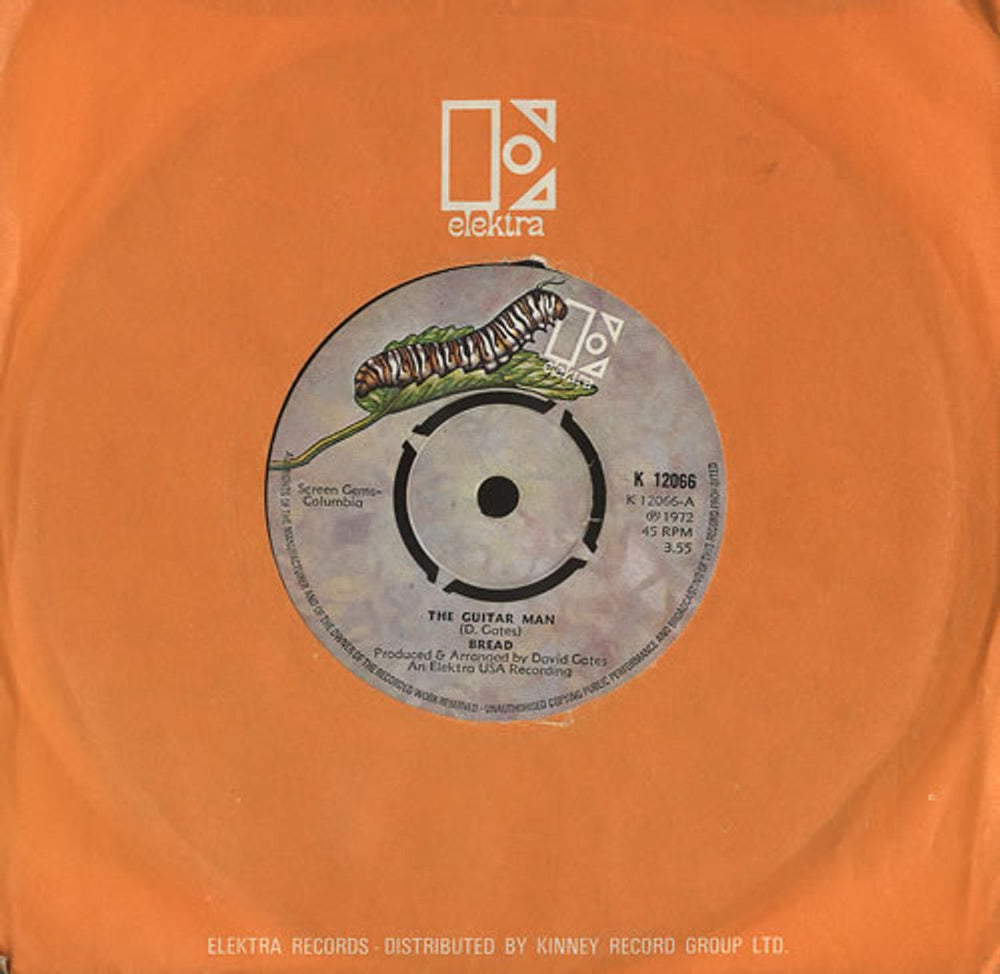 Bread The Guitar Man - 4Pr UK 7" vinyl single (7 inch record / 45) K12066