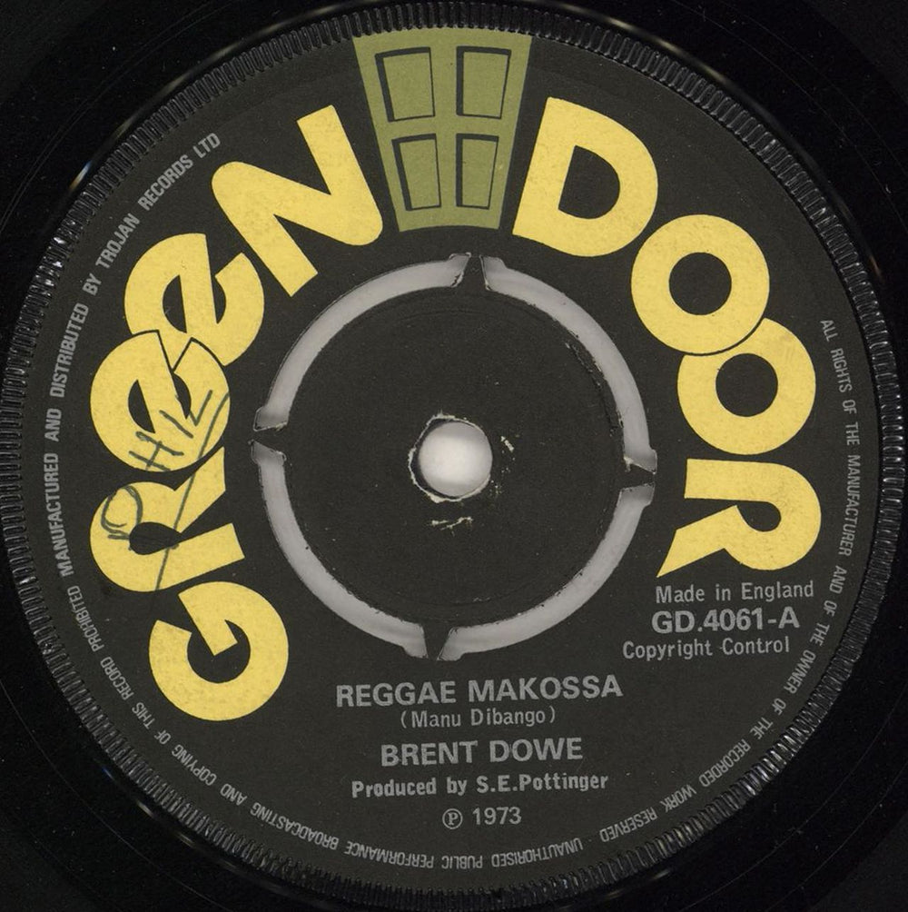 Brent Dowe Reggae Makossa UK 7" vinyl single (7 inch record / 45) GD.4061