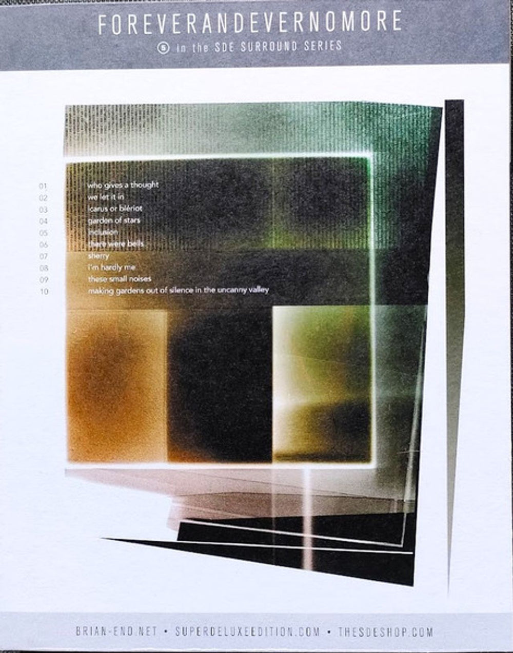 Brian Eno Foreverandevernomore - Dolby Atmos & Stereo Mixes UK Blu Ray Audio ENOABFO799914