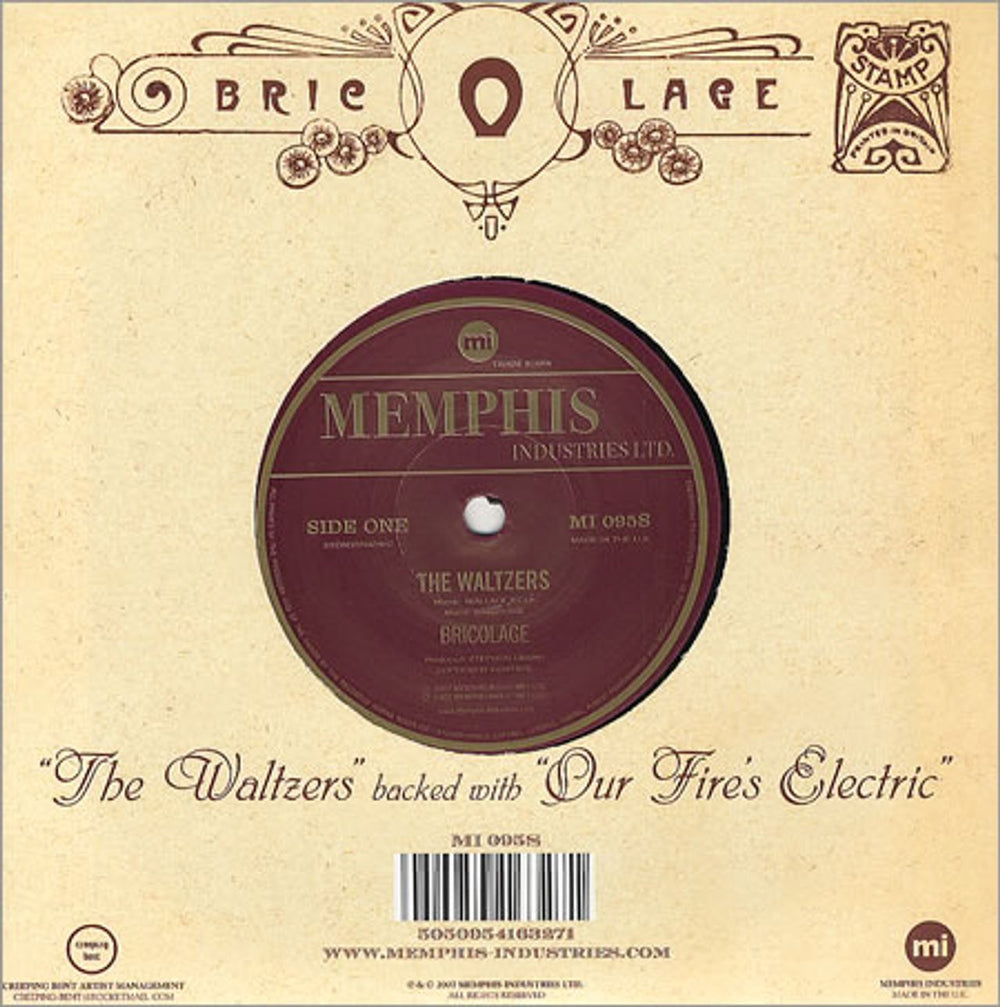 Bricolage The Waltzers UK 7" vinyl single (7 inch record / 45) AG707TH410615