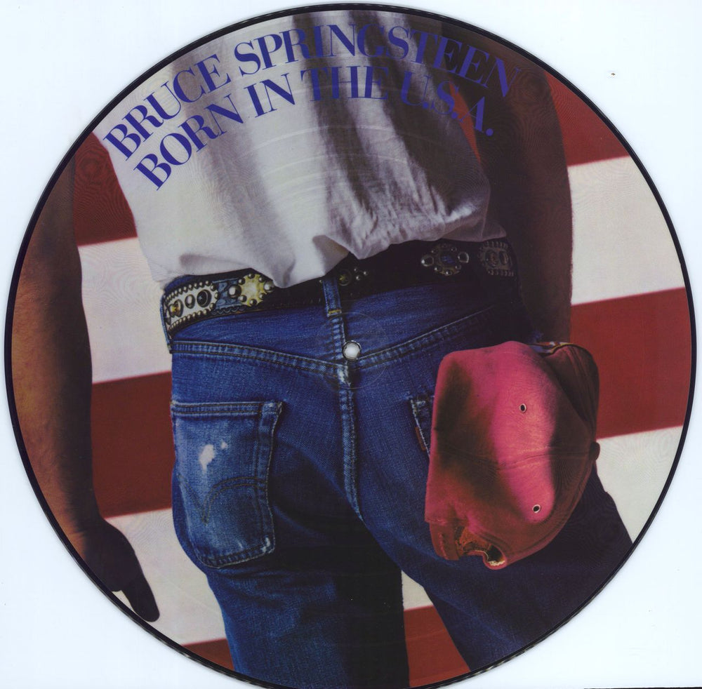 Bruce Springsteen Born In The U.S.A. UK picture disc LP (vinyl picture disc album) CBS1186304