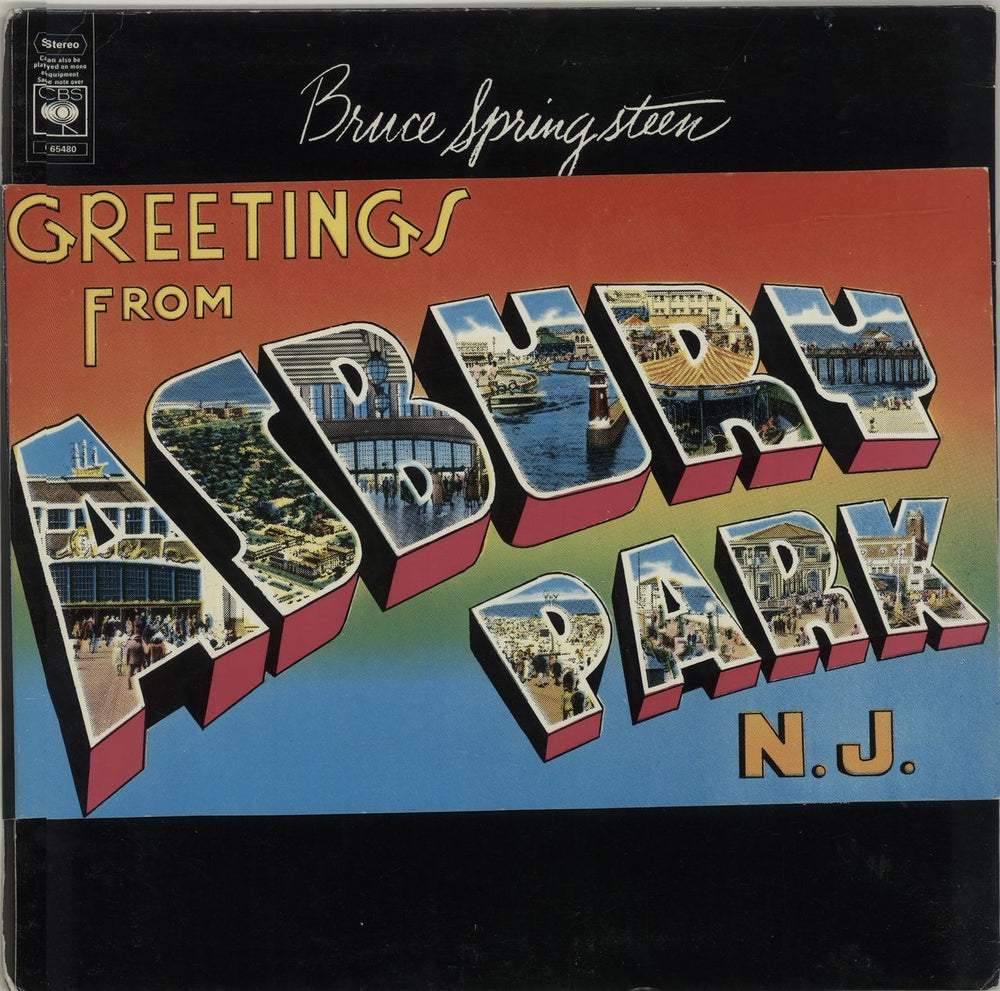 Bruce Springsteen Greetings From Asbury Park N.J. - 2nd UK vinyl LP album (LP record) 65480