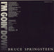 Bruce Springsteen I'm Goin' Down US Promo 12" vinyl single (12 inch record / Maxi-single)