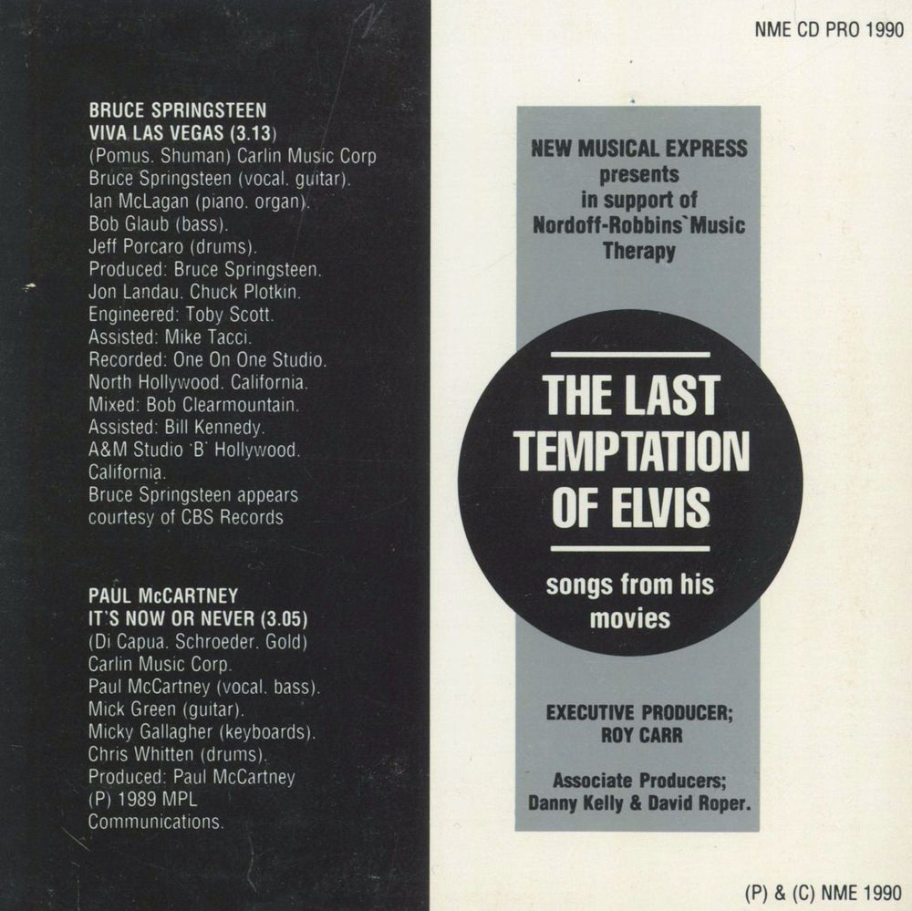 Bruce Springsteen Viva Las Vegas UK Promo CD single (CD5 / 5")