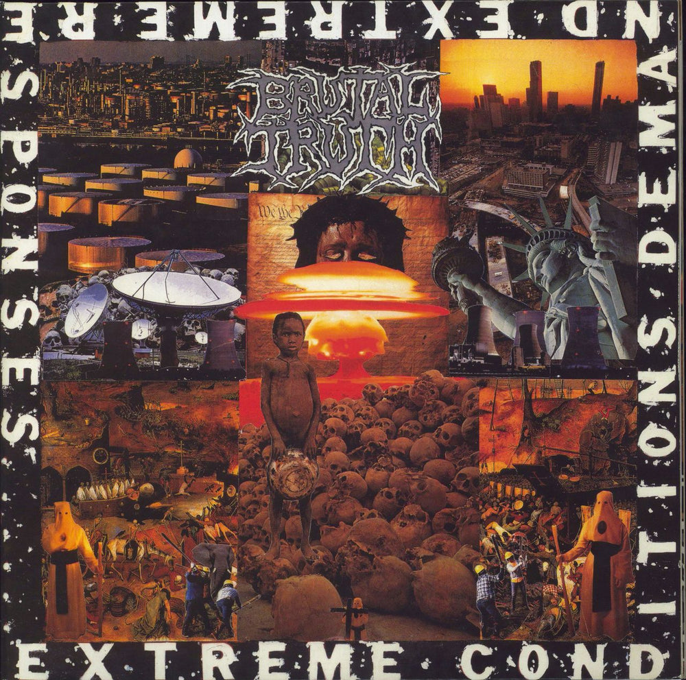 Brutal Truth Extreme Conditions Demand Extreme Responses UK 2-LP vinyl record set (Double LP Album) MOSH069LP