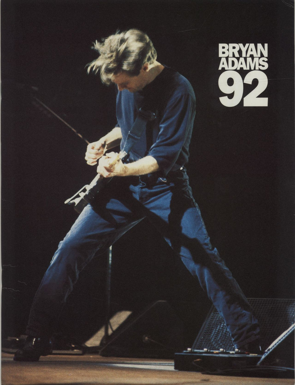 Bryan Adams Bryan Adams 92 + Ticket stub UK tour programme TOUR PROGRAMME