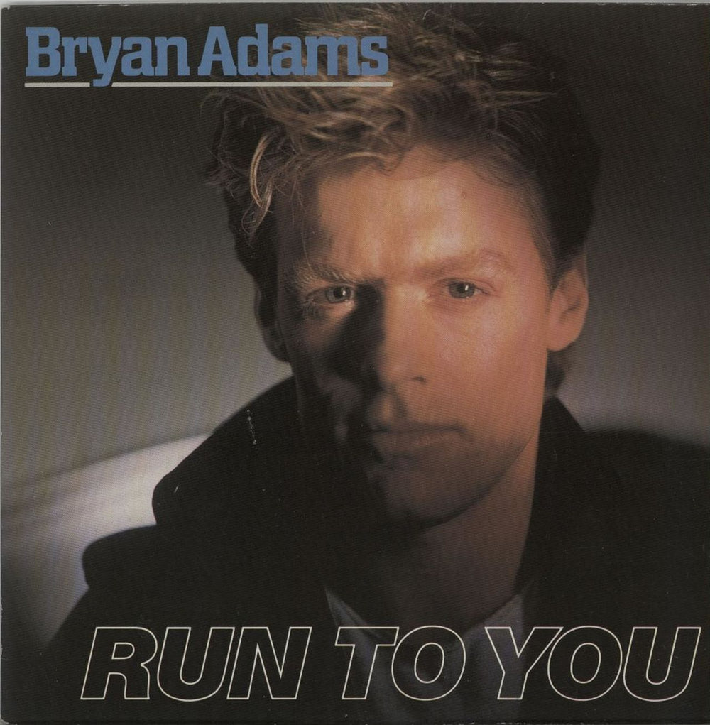 Bryan Adams Run To You UK 7" vinyl single (7 inch record / 45) AM224