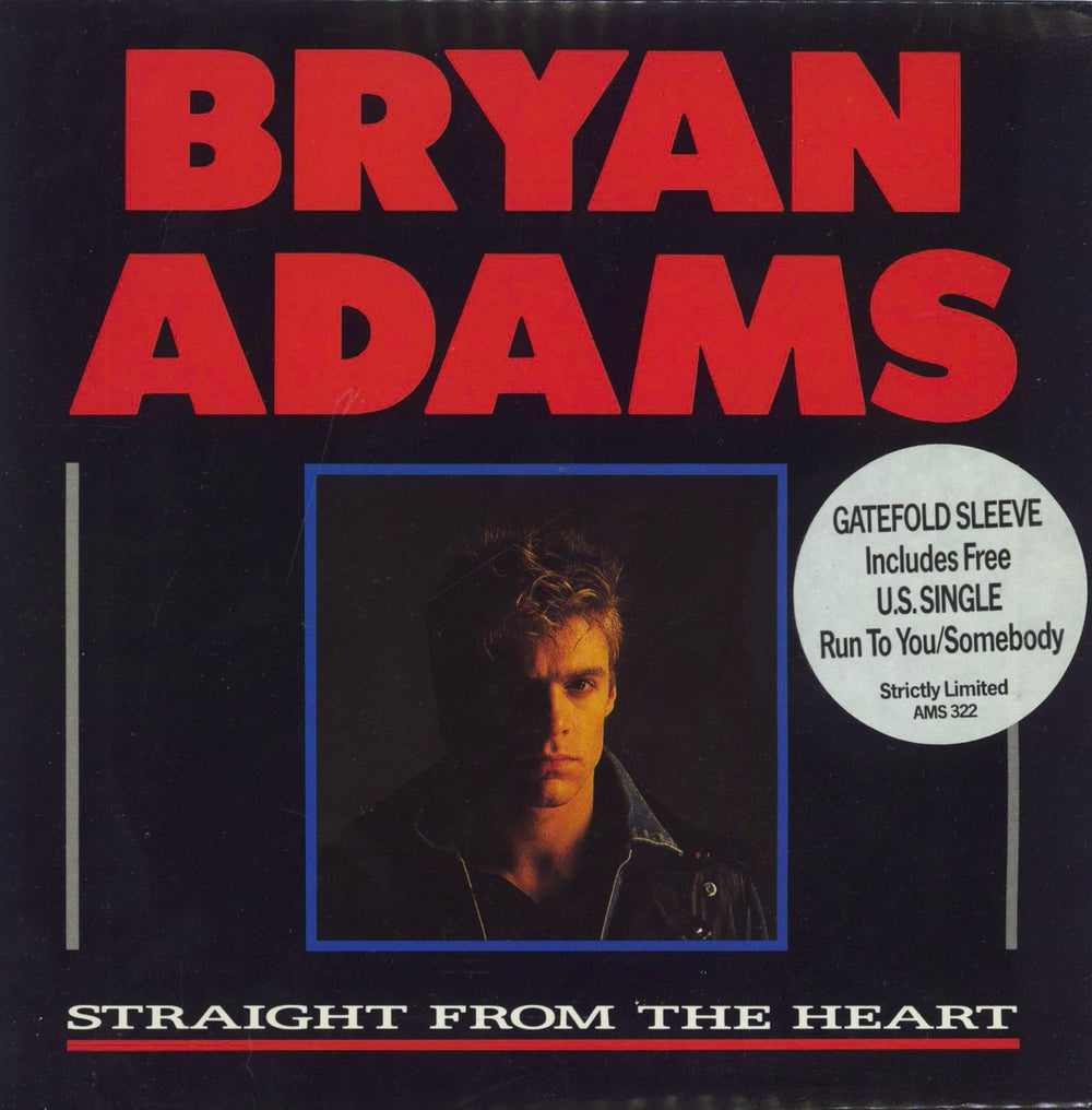 Bryan Adams Straight From The Heart - Double Pack UK 7" vinyl single (7 inch record / 45) AMS322