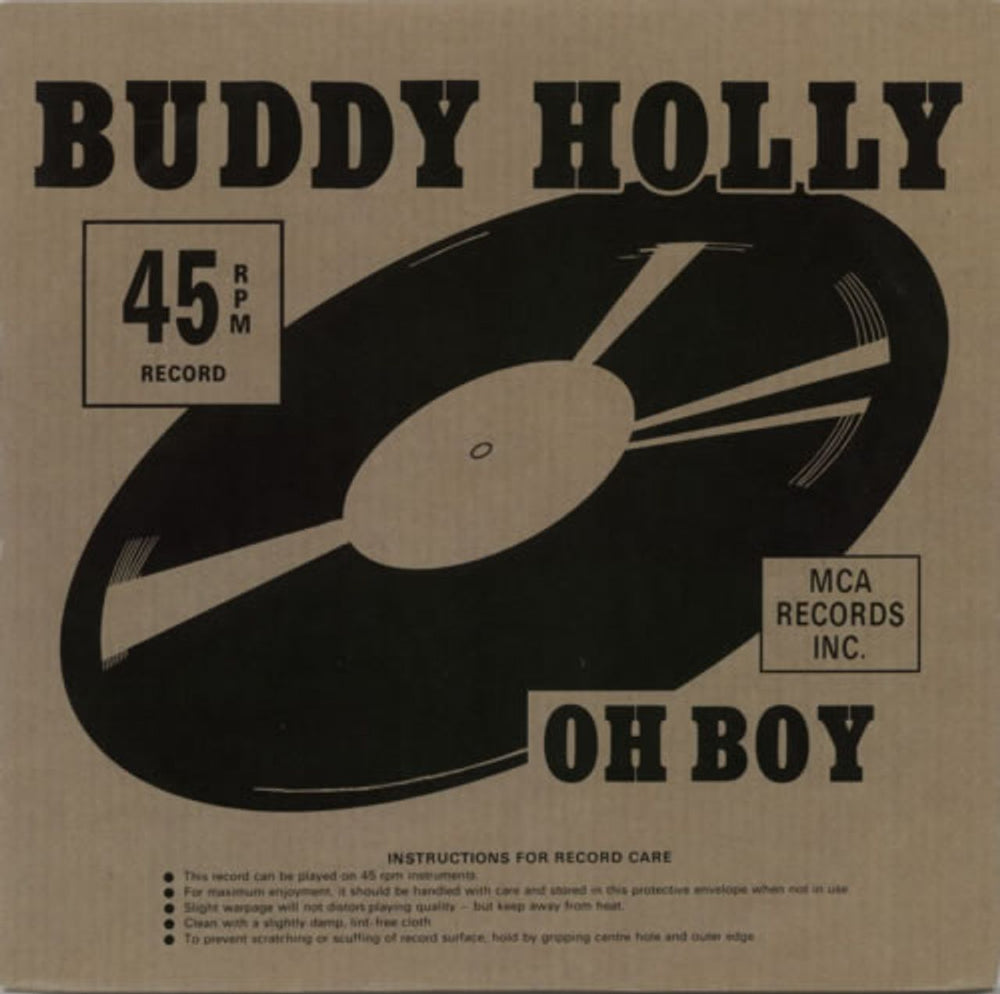 Buddy Holly Oh Boy UK 10" vinyl single (10 inch record) MCAV1368