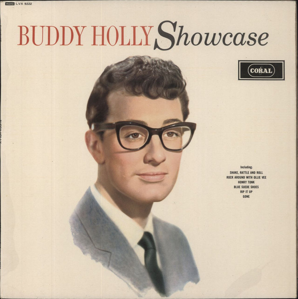 Buddy Holly Showcase UK vinyl LP album (LP record) LVA9222