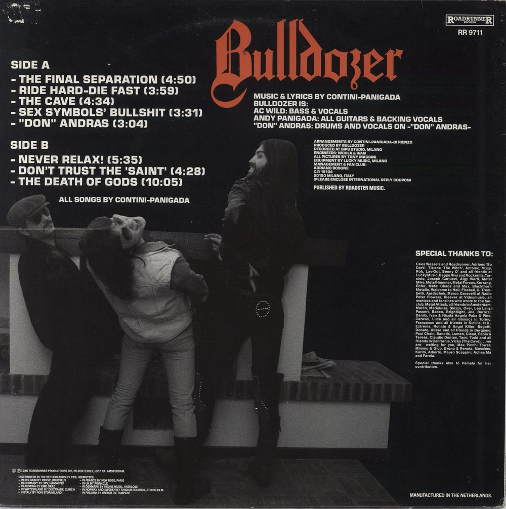 Bulldozer The Final Separation Dutch vinyl LP album (LP record) QVXLPTH800524