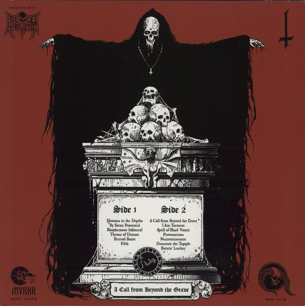 Burialkult A Call From Beyond The Grave Swedish vinyl LP album (LP record)