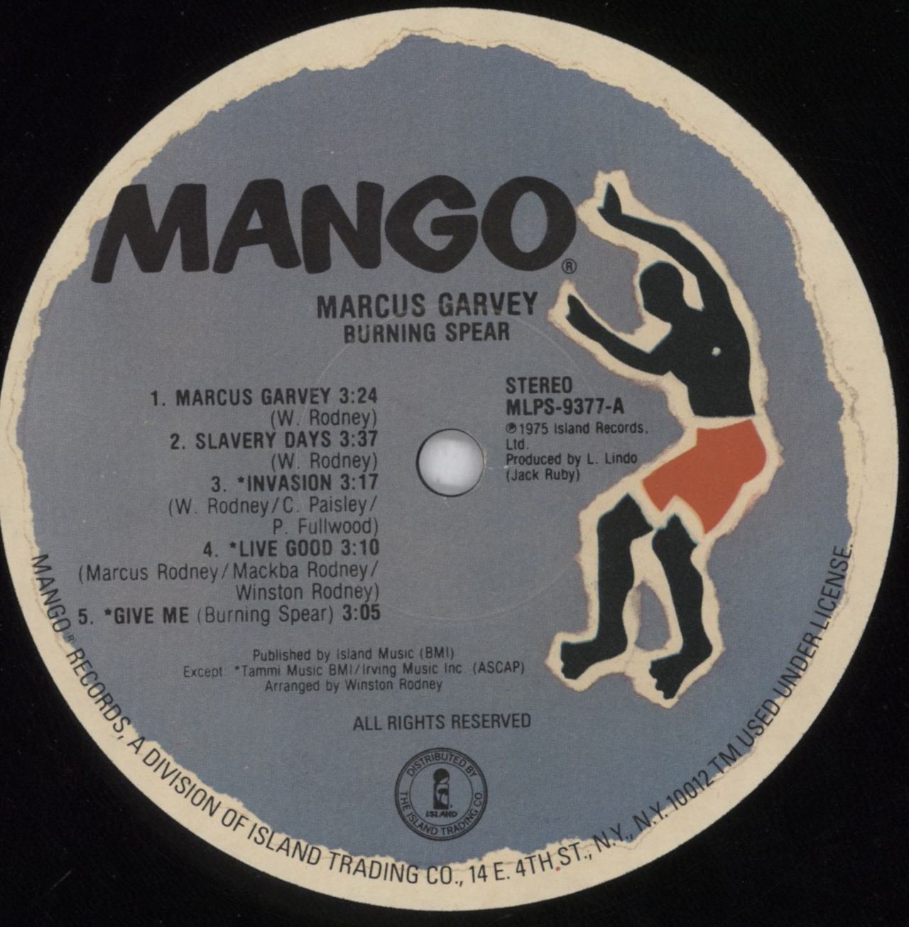 marcus garvey burning コレクション spear レコード