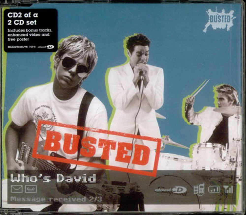 Busted Who's David UK 2-CD single set (Double CD single) BSD2SWH273295