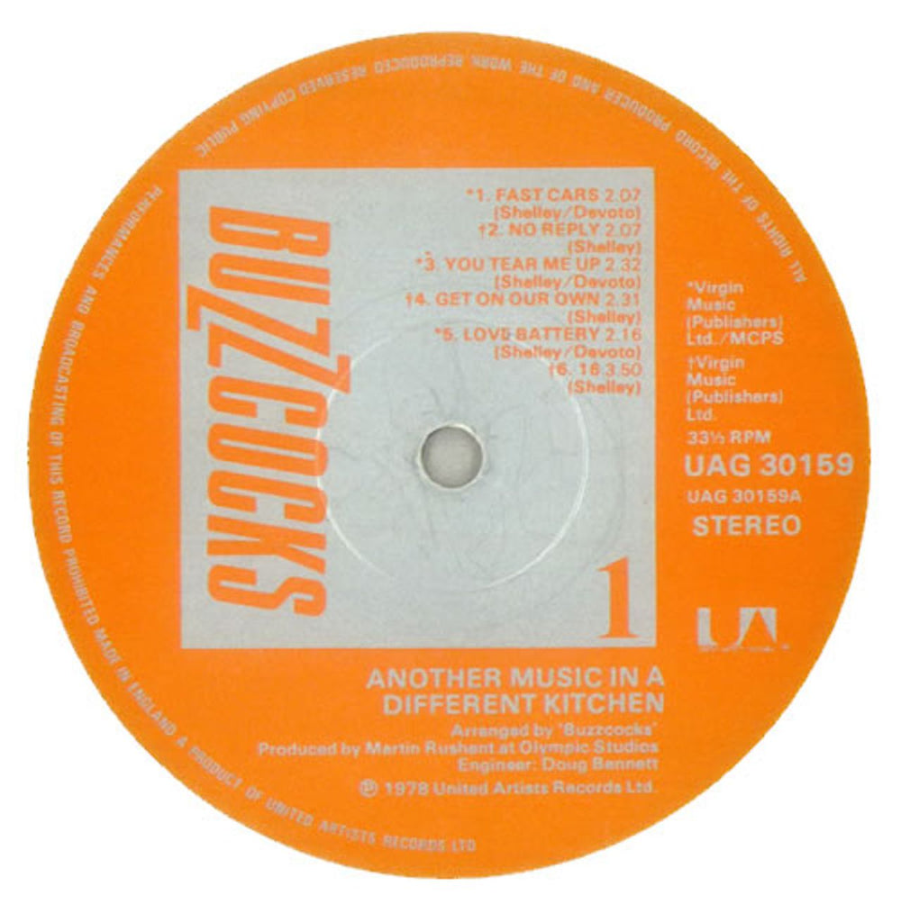 Buzzcocks Another Music In a Different Kitchen - 1st UK vinyl LP album (LP record) BUZLPAN536257