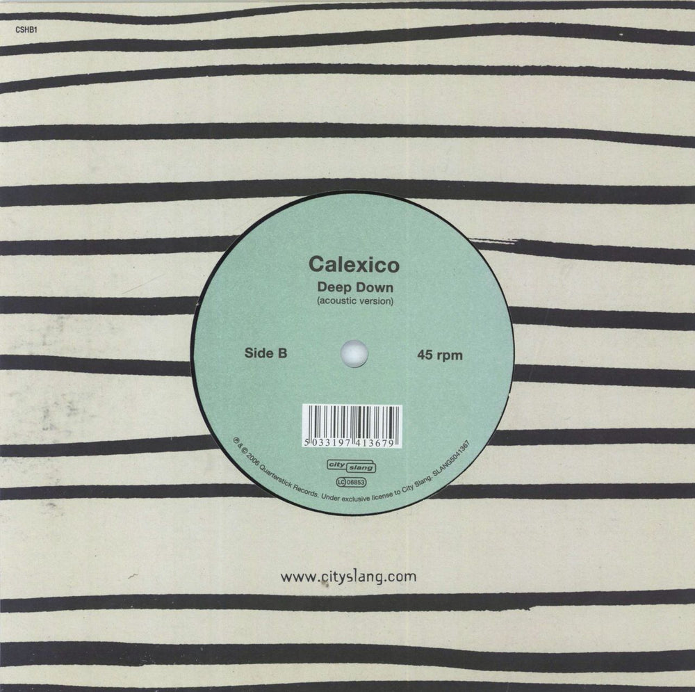 Calexico Cruel UK 7" vinyl single (7 inch record / 45) 5033197413679