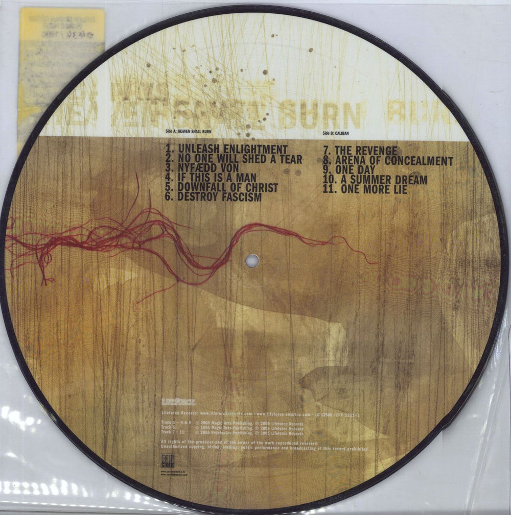 Caliban Split Program II - Numbered German picture disc LP (vinyl picture disc album)