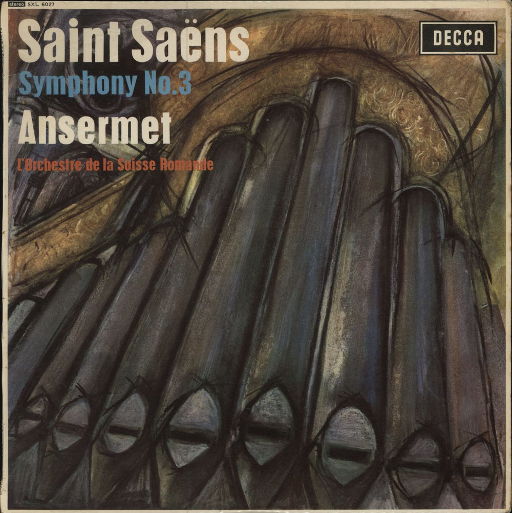 Camille Saint-Saëns Symphony No. 3 in C Minor, Op.78 - 1st UK vinyl LP album (LP record) SXL6027